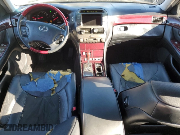 2003 Lexus LS 430 with VIN JTHBN30F430103845, listed as a Copart auction lot 44821795 with 251,529 mi miles and Salvage Title. Bid and sale history available at DreamBid. Image 8.