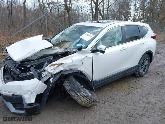 2020 Honda CR-V EX-L with VIN 2HKRW2H8XLH693842, listed as a IAAI auction lot 41920876 with 45,604 mi miles. Bid and sale history available at carsss.com. Image 2.