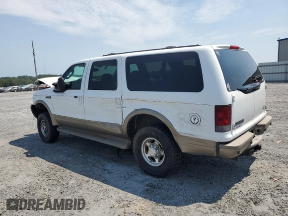 2003 Ford Excursion Eddie Bauer z VIN 1FMNU45SX3EC96238, wystawiony jako Copart lot #66727384 z przebiegiem Nie podano mil oraz Szkoda całkowita • Salvage title. Historia ofert i sprzedaży dostępna na DreamBid. Obrazek 2.