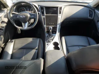 2021 Infiniti Q50 Luxe with VIN JN1EV7BR3MM752434, listed as a Copart auction lot 61428725 with 37,533 mi miles and Salvage title. Bid and sale history available at DreamBid. Image 8.