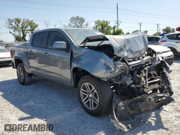 2021 Chevrolet Colorado 2WD Work Truck z VIN 1GCGSBEA4M1153163, wystawiony jako Copart lot #57791375 z przebiegiem 47 561 mil mil oraz Nie do naprawy • Non repairable. Historia ofert i sprzedaży dostępna na DreamBid. Obrazek 4.