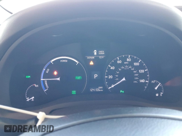 2013 Lexus RX 450h with VIN JTJBC1BA4D2064397, listed as a Copart auction lot 61994345 with 124,106 mi miles and Salvage title. Bid and sale history available at DreamBid. Image 9.