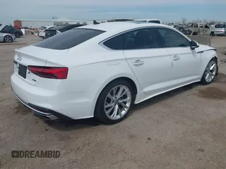 2021 Audi A5 Sportback Premium with VIN WAUABCF5XMA008431, listed as a IAAI auction lot 41801855 with 24,226 mi miles. Bid and sale history available at carsss.com. Image 4.
