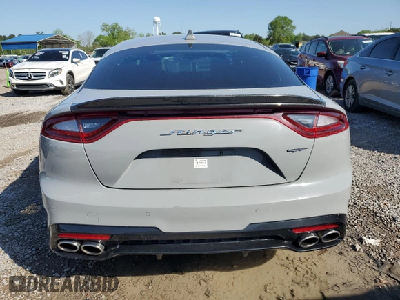 2018 Kia Stinger GT2 with VIN KNAE55LC7J6030490, listed as a Copart auction lot 51708105 with 98,548 mi miles and Salvage Title. Bid and sale history available at carsss.com. Image 6.