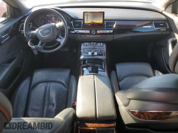 2012 Audi A8 L with VIN WAURVAFD8CN023149, listed as a Copart auction lot 44809175 with 153,437 mi miles and Salvage Title. Bid and sale history available at carsss.com. Image 8.