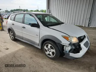2007 Pontiac Vibe with VIN 5Y2SL65877Z430535, listed as a Copart auction lot 60508955 with 91,000 mi miles and Salvage title. Bid and sale history available at DreamBid. Image 4.
