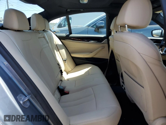 2019 BMW 5 Series 530e iPerformance with VIN WBAJA9C50KB399218, listed as a Copart auction lot 54268395 with 76,187 mi miles and Salvage Title. Bid and sale history available at carsss.com. Image 10.