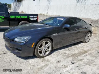 2015 BMW 6 Series 650i with VIN WBA6B2C59FGB99783, listed as a Copart auction lot 44597563 with 62,107 mi miles and Salvage Title. Bid and sale history available at carsss.com. Image 1.