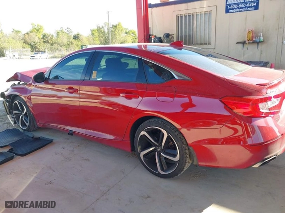 2020 Honda Accord Sedan Sport with VIN 1HGCV1F31LA113882, listed as a IAAI auction lot 41428574 with 59,472 mi miles. Bid and sale history available at carsss.com. Image 14.