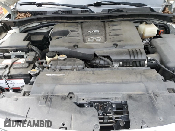 2017 Infiniti QX80 with VIN JN8AZ2NF1H9646579, listed as a Copart auction lot 58546715 with 80,244 mi miles and Salvage title. Bid and sale history available at DreamBid. Image 12.
