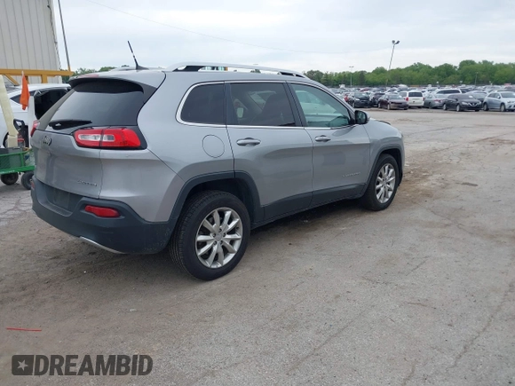 2016 Jeep Cherokee Limited with VIN 1C4PJMDB1GW181342, listed as a IAAI auction lot 42358434 with 162,137 mi miles and . Bid and sale history available at DreamBid. Image 4.