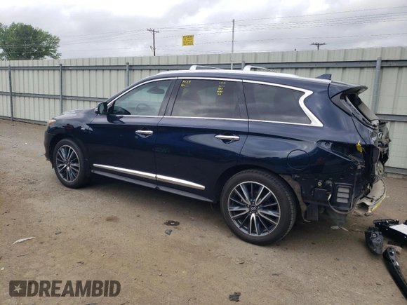 2019 Infiniti QX60 Luxe with VIN 5N1DL0MN4KC560857, listed as a Copart auction lot 52021725 with 104,013 mi miles and Salvage Title. Bid and sale history available at DreamBid. Image 2.