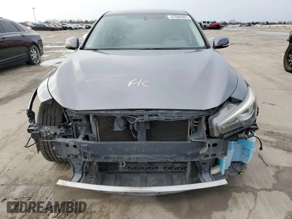 2014 Infiniti Q50 Sport with VIN JN1BV7AP2EM673700, listed as a Copart auction lot 47600985 with 136,475 mi miles and Salvage Title. Bid and sale history available at DreamBid. Image 5.