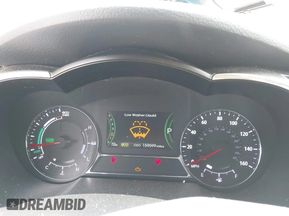 2012 Kia Optima Hybrid with VIN KNAGM4AD5C5017635, listed as a IAAI auction lot 42214181 with 159,599 mi miles. Bid and sale history available at carsss.com. Image 7.