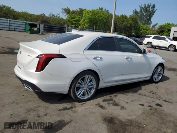 2021 Cadillac CT4 Premium Luxury z VIN 1G6DB5RK0M0113954, wystawiony jako Copart lot #58101165 z przebiegiem 33 957 mil mil oraz Tytuł czysty. Historia ofert i sprzedaży dostępna na DreamBid. Obrazek 3.