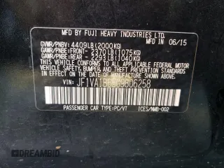 2016 Subaru WRX with VIN JF1VA1B65G9806258, listed as a Copart auction lot 69103803 with 156,113 mi miles. Bid and sale history available at carsss.com. Image 14.