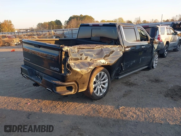 2020 Chevrolet Silverado 1500 High Country with VIN 3GCUYHEL1LG426016, listed as a IAAI auction lot 40962860 with 1 mi miles. Bid and sale history available at carsss.com. Image 4.