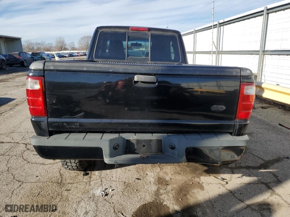 2005 Ford Ranger XLT with VIN 1FTZR45E05PA55216, listed as a Copart auction lot 41734955 with 235,206 mi miles and Salvage Title. Bid and sale history available at carsss.com. Image 6.