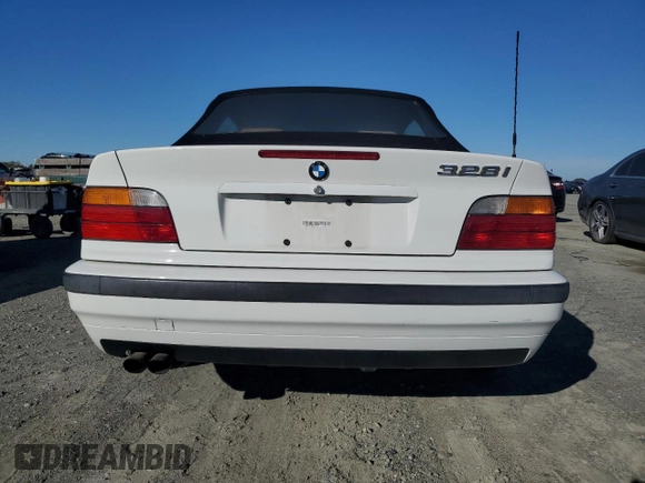 1997 BMW 3-Series 328IC with VIN WBABK8324VET96407, listed as a Copart auction lot 79532034 with 143,934 mi miles and Clean Title. Bid and sale history available at carsss.com. Image 6.