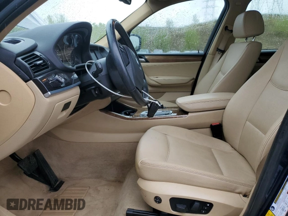 2014 BMW X3 xDrive28i z VIN 5UXWX9C5XE0D39701, wystawiony jako Copart lot #55148905 z przebiegiem 93 148 mil mil oraz Szkoda całkowita • Salvage title. Historia ofert i sprzedaży dostępna na DreamBid. Obrazek 7.
