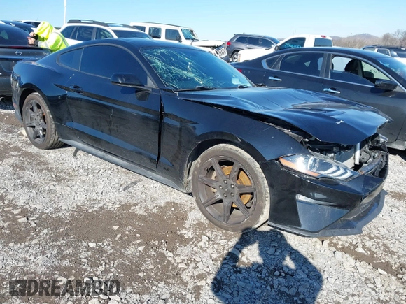 2019 Ford Mustang EcoBoost with VIN 1FA6P8TH8K5173458, listed as a IAAI auction lot 41085251 with 99,260 mi miles and . Bid and sale history available at carsss.com. Image 1.