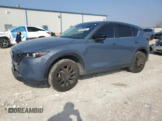 2023 Mazda CX-5 2.5 S Carbon Edition with VIN JM3KFBCM4P0277706, listed as a Copart auction lot 44213555 with 23,531 mi miles and Salvage Title. Bid and sale history available at carsss.com. Image 1.