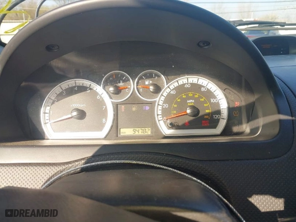 2008 Chevrolet Aveo LS with VIN KL1TD56668B086156, listed as a IAAI auction lot 41888691 with 94,782 mi miles. Bid and sale history available at carsss.com. Image 7.