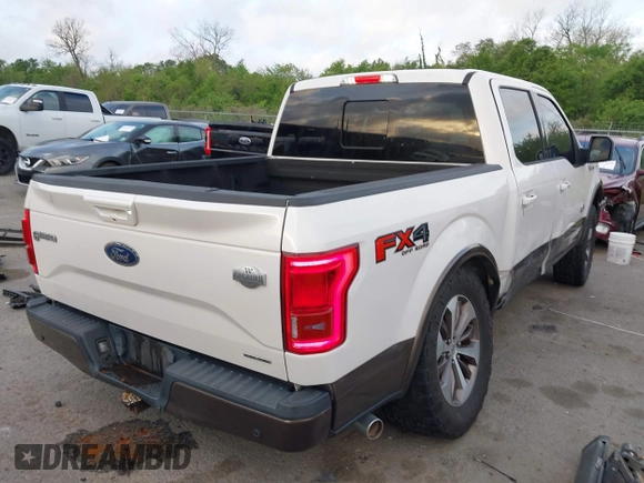 2015 Ford F-150 XLT with VIN 1FTEW1EF5FFB78158, listed as a IAAI auction lot 41943544 with 139,943 mi miles. Bid and sale history available at carsss.com. Image 4.