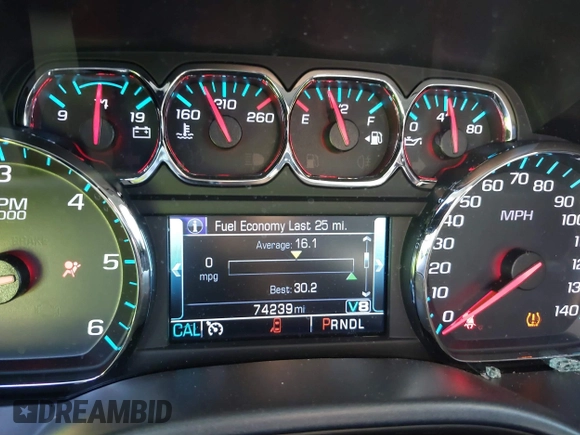 2018 Chevrolet Silverado 1500 LT with VIN 3GCPCREC9JG574686, listed as a IAAI auction lot 41676124 with 74,239 mi miles and . Bid and sale history available at DreamBid. Image 7.