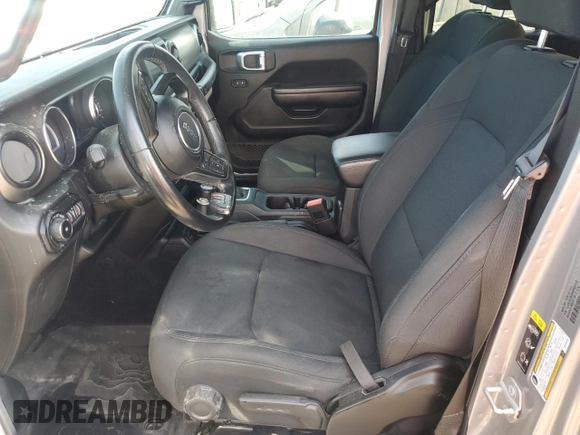 2021 Jeep Wrangler Unlimited Sport Altitude with VIN 1C4HJXDNXMW555815, listed as a Copart auction lot 75677724 with Not provided miles and Non repairable. Bid and sale history available at DreamBid. Image 7.