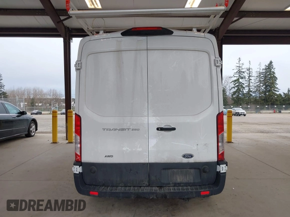 2024 Ford Transit Cargo with VIN 1FTBR2C82RKA94637, listed as a IAAI auction lot 41829528 with 16,901 mi miles and . Bid and sale history available at DreamBid. Image 16.