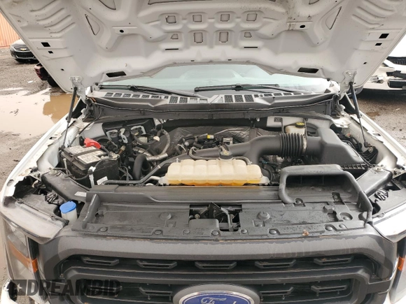 2023 Ford F-150 XL with VIN 1FTEX1CP1PKE97073, listed as a Copart auction lot 47849235 with 73,577 mi miles and Salvage title. Bid and sale history available at DreamBid. Image 11.