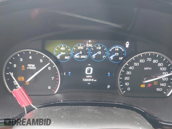 2017 Cadillac XT5 Platinum AWD with VIN 1GYKNFRS1HZ172301, listed as a IAAI auction lot 41847790 with 132,314 mi miles. Bid and sale history available at carsss.com. Image 7.