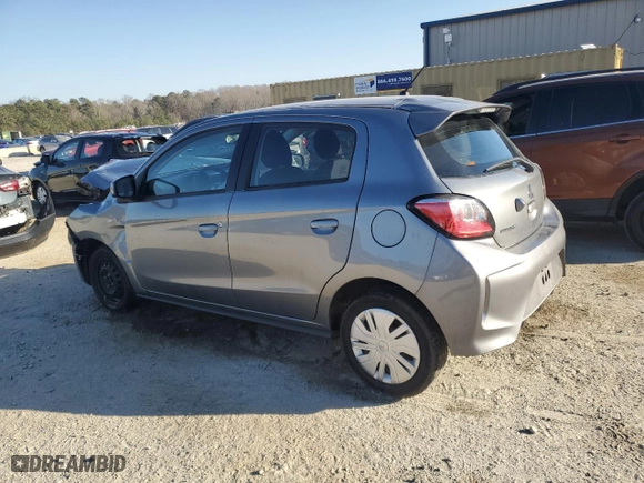 2022 Mitsubishi Mirage ES with VIN ML32AUHJ5NH008343, listed as a Copart auction lot 46995045 with 52,761 mi miles and Salvage Title. Bid and sale history available at carsss.com. Image 2.