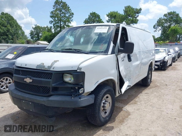 2012 Chevrolet Express Cargo with VIN 1GCZGTCA0C1143764, listed as a IAAI auction lot 42441193 with 155,045 mi miles and . Bid and sale history available at DreamBid. Image 2.