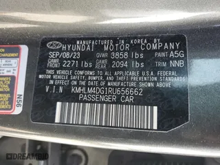 2024 Hyundai Elantra SEL with VIN KMHLM4DG1RU656662, listed as a Copart auction lot 49054845 with 38,567 mi miles and Clean Title. Bid and sale history available at carsss.com. Image 12.