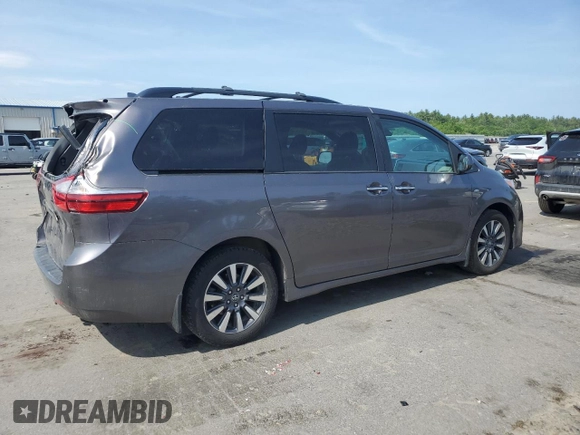2019 Toyota Sienna XLE with VIN 5TDDZ3DC5KS221137, listed as a Copart auction lot 60358185 with 105,767 mi miles and Salvage title. Bid and sale history available at DreamBid. Image 3.