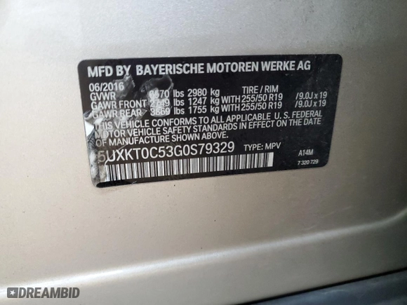 2016 BMW X5 eDrive xDrive40e with VIN 5UXKT0C53G0S79329, listed as a Copart auction lot 44680215 with NaN miles and Clean Title. Bid and sale history available at carsss.com. Image 13.