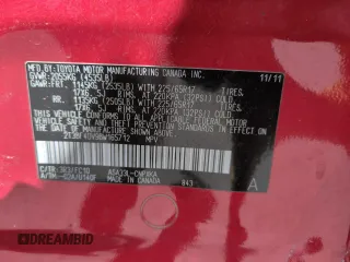 2011 Toyota RAV4 with VIN 2T3BF4DV9BW165712, listed as a Copart auction lot 53385035 with 62,767 mi miles and Salvage Title. Bid and sale history available at carsss.com. Image 13.