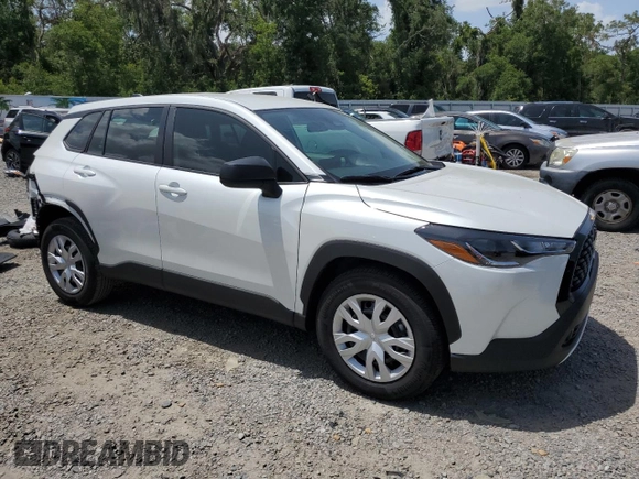 2024 Toyota Corolla Cross L with VIN 7MUAAAAG6RV105158, listed as a Copart auction lot 60271015 with 7,294 mi miles and Salvage title. Bid and sale history available at DreamBid. Image 4.