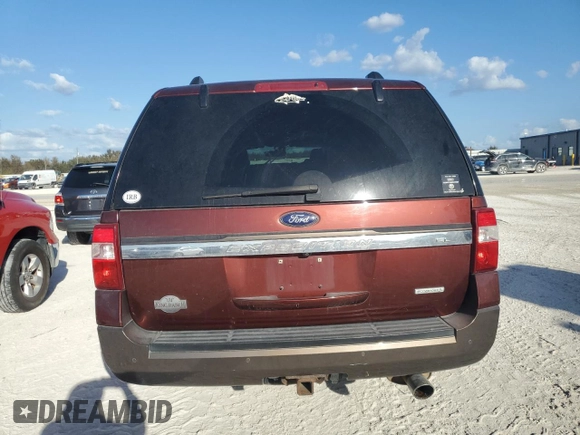 2017 Ford Expedition EL XLT with VIN 1FMJK1JT1HEA44869, listed as a Copart auction lot 76070474 with 0 mi miles and Salvage Title. Bid and sale history available at carsss.com. Image 6.
