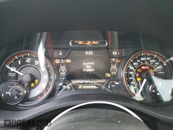 2022 Ram 1500 TRX with VIN 1C6SRFU94NN265242, listed as a Copart auction lot 42183075 with 20,580 mi miles and Salvage Title. Bid and sale history available at carsss.com. Image 9.