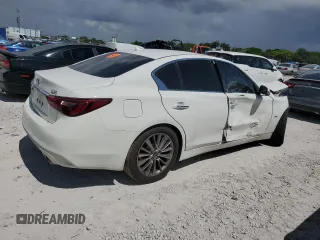 2019 Infiniti Q50 Luxe с VIN JN1EV7AP2KM518928, выставлен на аукционе Copart как лот 61826945 с пробегом 56 979 миль миль и Чистый • Clean title. История ставок и продаж доступна на DreamBid. Изображение 3.