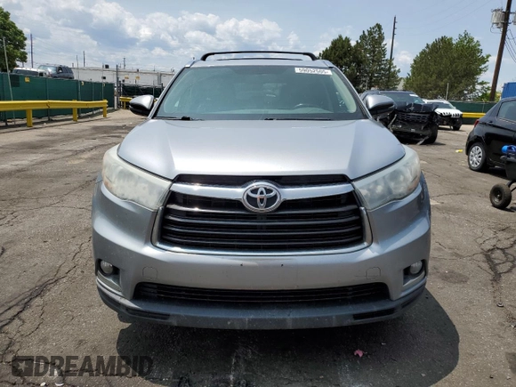 2015 Toyota Highlander Limited with VIN 5TDDKRFH6FS182578, listed as a Copart auction lot 59052505 with 137,881 mi miles and Salvage title. Bid and sale history available at DreamBid. Image 5.