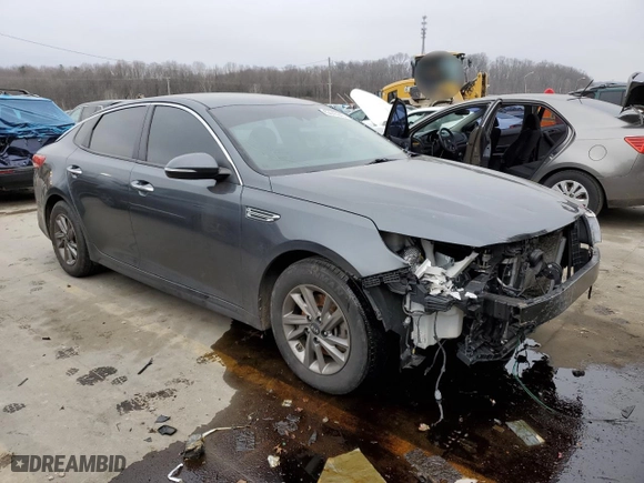 2020 Kia Optima LX with VIN 5XXGT4L39LG380266, listed as a Copart auction lot 43645945 with 126,413 mi miles and Salvage Title. Bid and sale history available at carsss.com. Image 4.