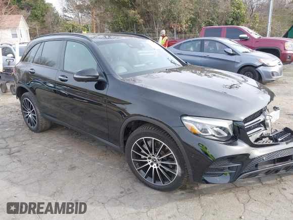 2018 Mercedes-Benz GLC with VIN WDC0G4KB9JV074128, listed as a IAAI auction lot 41793026 with 46,669 mi miles. Bid and sale history available at carsss.com. Image 1.