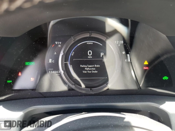 2022 Lexus ES 300h F Sport with VIN 58AGA1C15NU024210, listed as a Copart auction lot 60349895 with 134,663 mi miles and Salvage title. Bid and sale history available at DreamBid. Image 9.