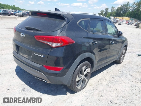 2016 Hyundai Tucson Limited with VIN KM8J33A2XGU195973, listed as a IAAI auction lot 42198560 with 111,181 mi miles. Bid and sale history available at carsss.com. Image 4.
