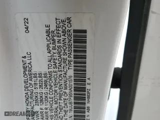 2022 Acura TLX Type S w/Performance Tire with VIN 19UUB7F95NA001576, listed as a Copart auction lot 47539435 with 0 mi miles and Salvage Title. Bid and sale history available at carsss.com. Image 12.
