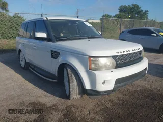 2012 Land Rover Range Rover Sport SC with VIN SALSH2E48CA711333, listed as a IAAI auction lot 42113410 with 116,250 mi miles. Bid and sale history available at carsss.com. Image 1.